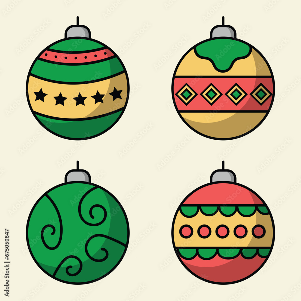 vector xmass ball winter an happy new year vector xmass ball winter an happy new year