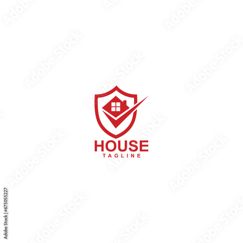 Free Download Home Shield right symbol Logo Template Design - GFXLoad