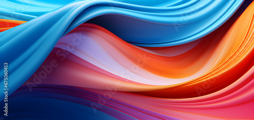  3D printer style abstract colorful background