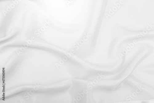 Abstract white fabric background, blank fabric texture background