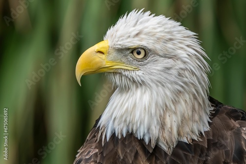 Closeup of a bald eagle