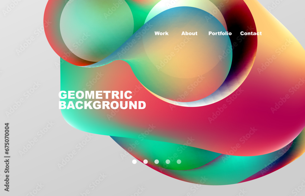 Abstract liquid background for your landing page design. Web page for website or mobile app wallpaper Abstract liquid background for your landing page design. Web page for website or mobile app wallpaper
