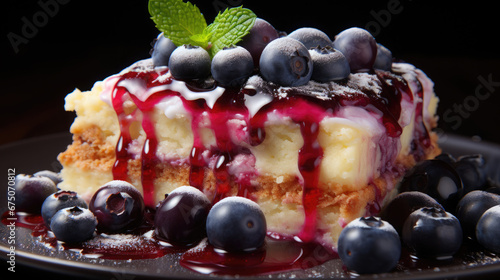 Blueberry Crumb Cake  Professional Photography, Background Image, Hd