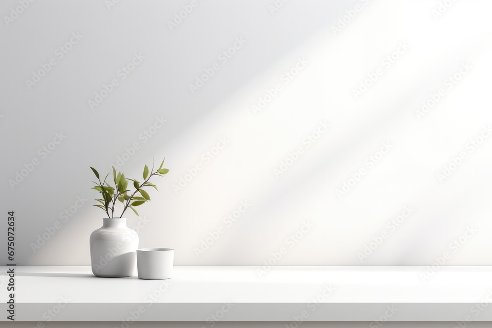 Obraz premium white room with plant
