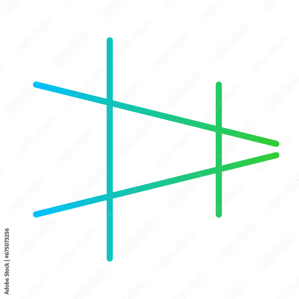 Guideline creativity business icon with blue and green gradient outline style. guidelines, corporate, design, business, template, corporate identity, branding. Vector illustration Guideline creativity business icon with blue and green gradient outline style. guidelines, corporate, design, business, template, corporate identity, branding. Vector illustration