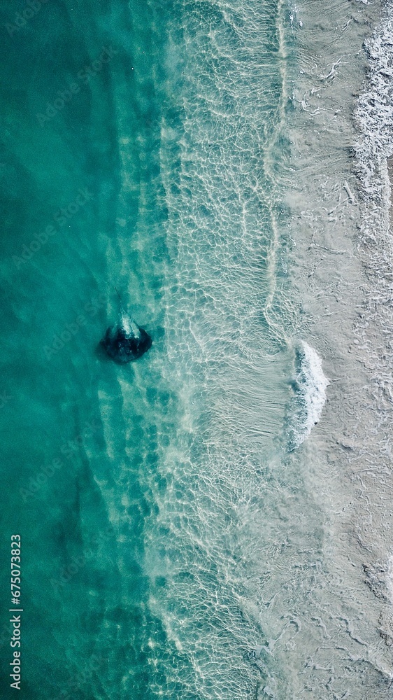 Aerial view of a stunning Western Australia Beach on a sunny day Aerial view of a stunning Western Australia Beach on a sunny day