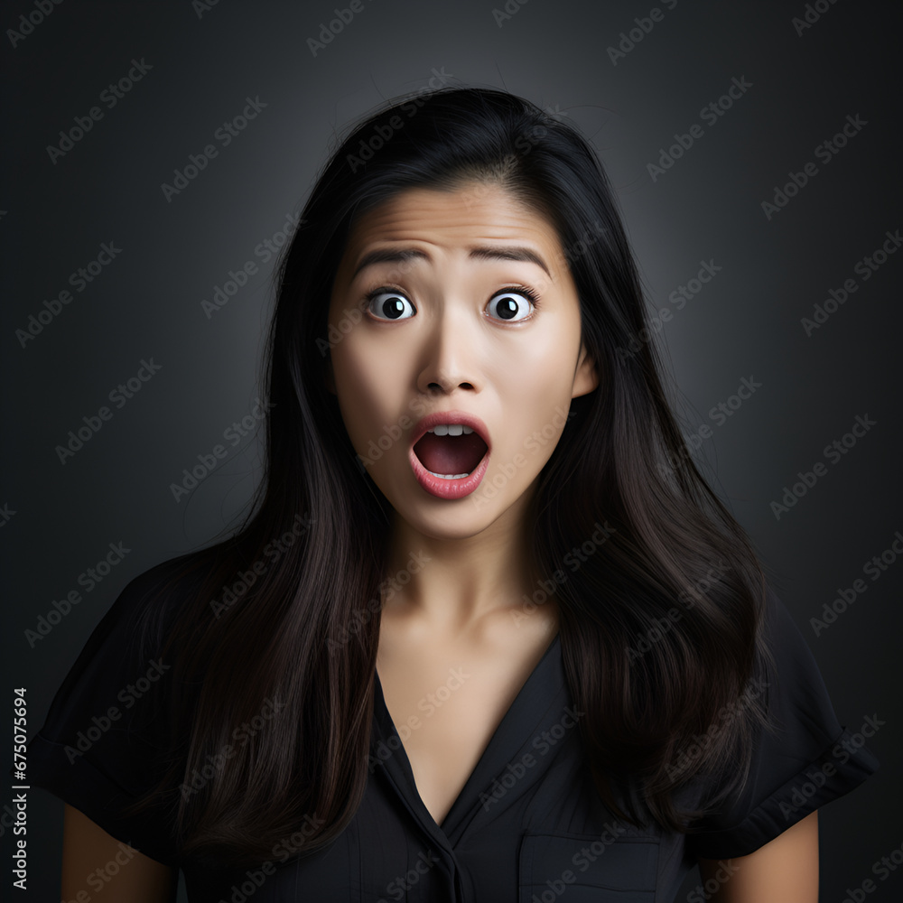 Women with Shocked Expressions Women with Shocked Expressions
