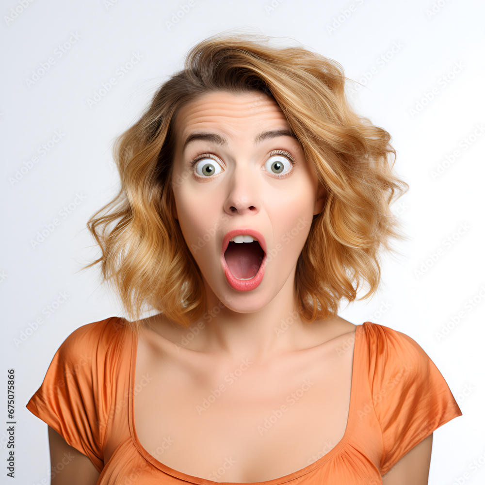 Women with Shocked Expressions Women with Shocked Expressions