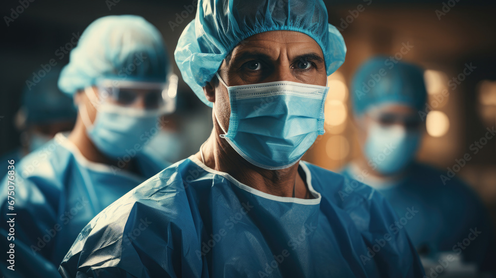 Doctor Surgeon With Medics Team Working , Background Image, Hd