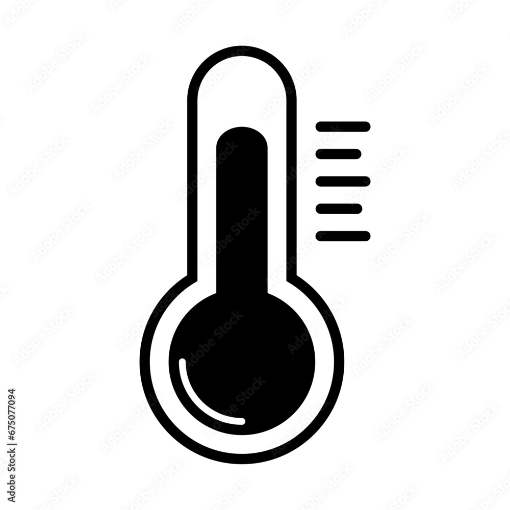 Thermometer vector icon for graphic design, logo, web site, social media, mobile app, ui illustration Thermometer vector icon for graphic design, logo, web site, social media, mobile app, ui illustration