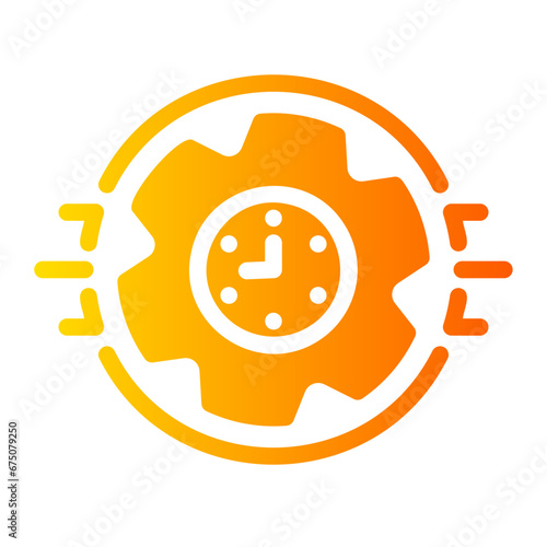 time management Gradient icon