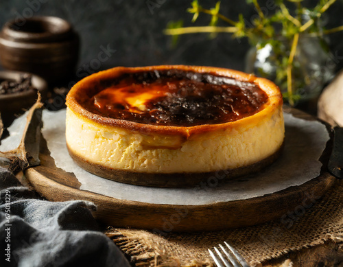 Product shot of Basque Burnt Cheesecake