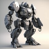 AI-generated illustration of a mech suit robot
