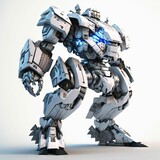 AI-generated illustration of a mech suit robot