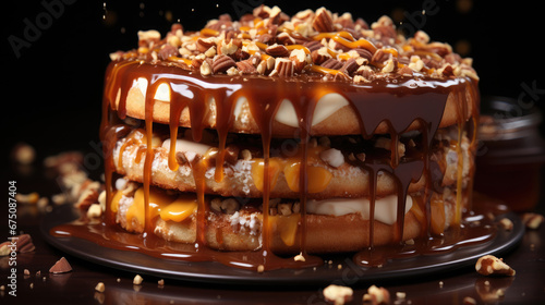 Peanut Butter Pretzel Cake Professional , Background Image, Hd