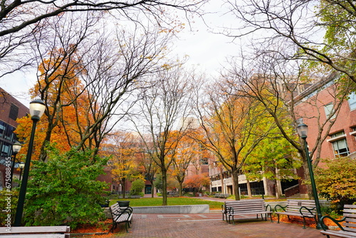 University of Pennsylvania Fall colorful foliage autumn landscape photo