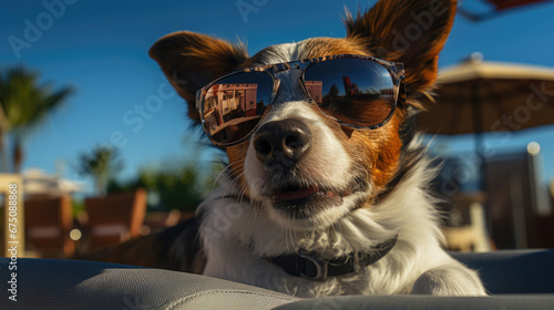 Portrait Of Cool Funny Dog Jack Russell In Glasses , Background Image, Hd © ACE STEEL D