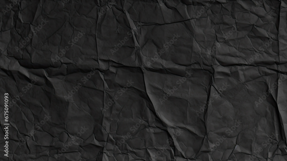Dark black grey paper background creased crumpled surface , Old torn ripped posters scary grunge textures, top view black paper surface Dark black grey paper background creased crumpled surface , Old torn ripped posters scary grunge textures, top view black paper surface