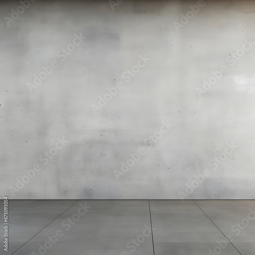 Modern and simple concrete wall in the city center, with no one around, Generative AI