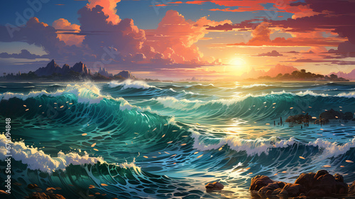 Beautiful ocean background