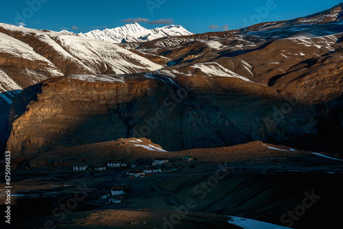 glacier in the mountains