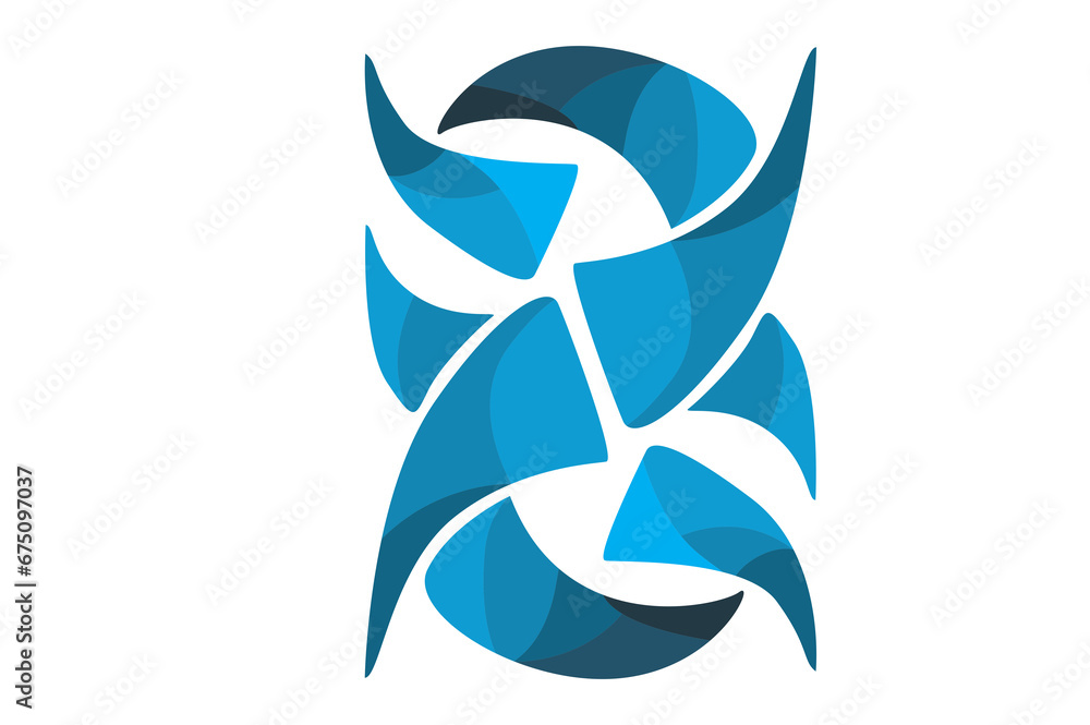 Blue Fangs Ornament Border With Dot Pattern Design With Transparent Background Blue Fangs Ornament Border With Dot Pattern Design With Transparent Background