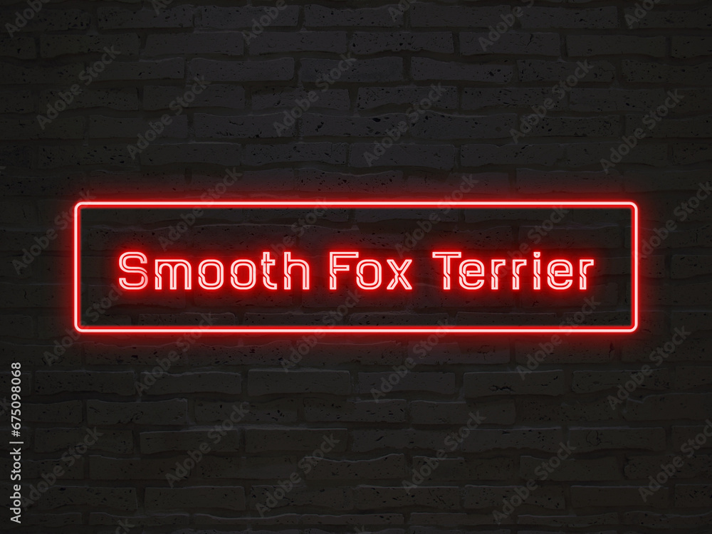 Smooth Fox Terrier のネオン文字