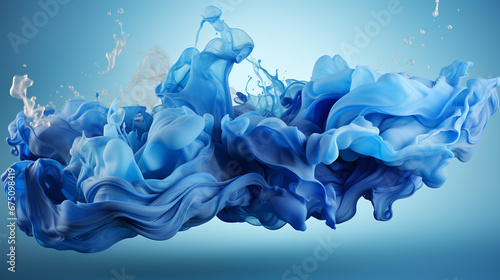 blue paint splash background