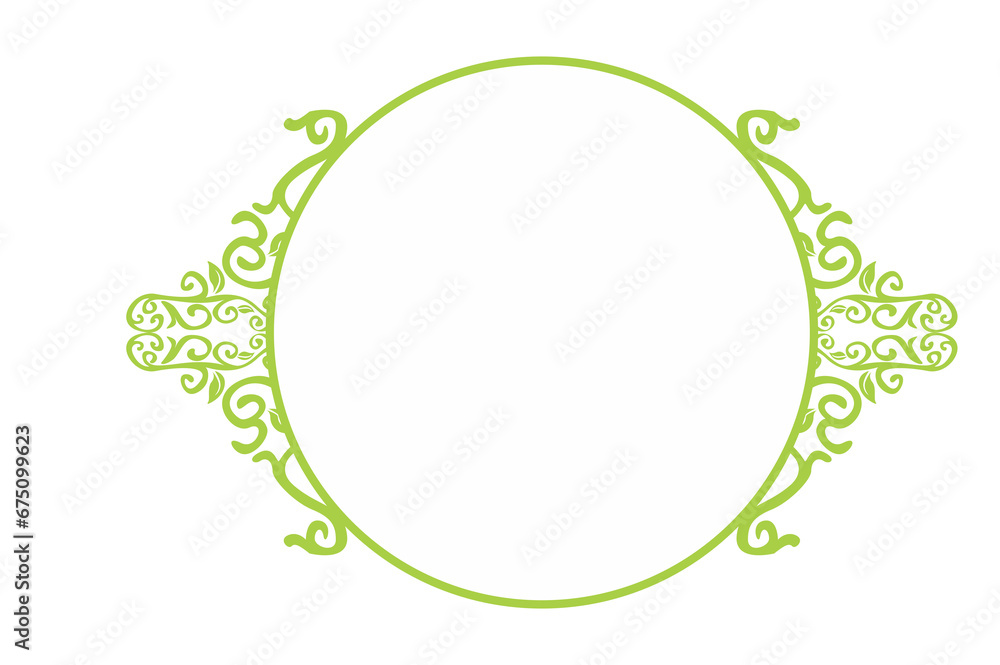 Flora Ornament Border With Design With Transparent Background Flora Ornament Border With Design With Transparent Background