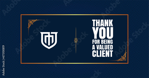 thanks card design and Clint card design for web nad print 