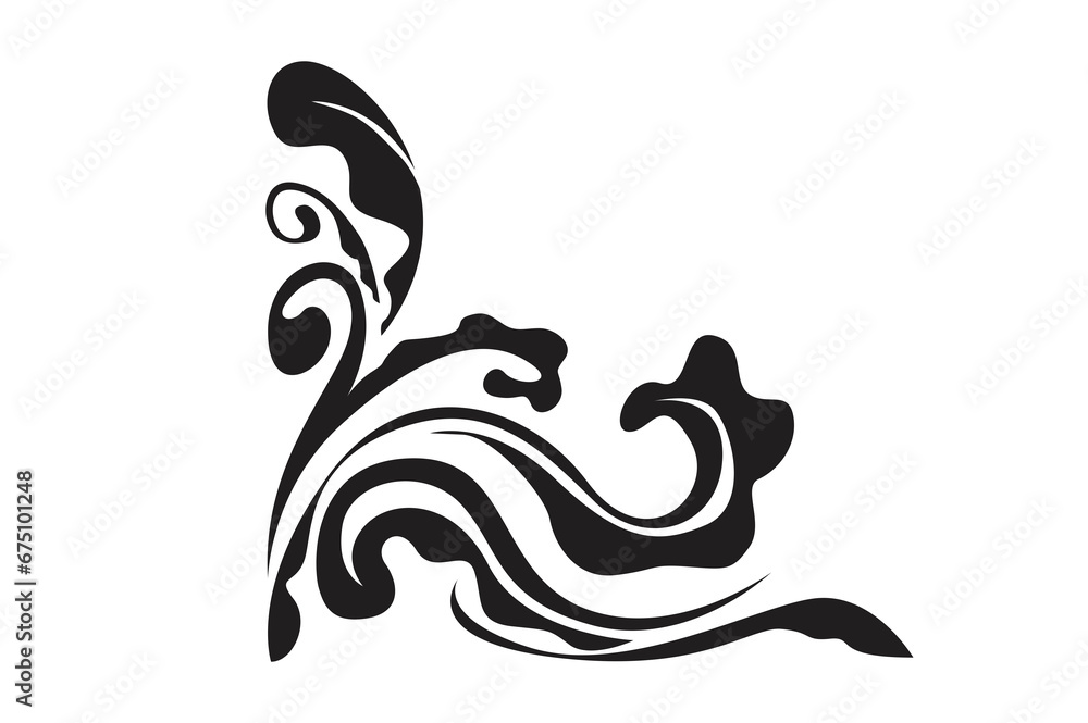 Flora Ornament Border With Design With Transparent Background Flora Ornament Border With Design With Transparent Background