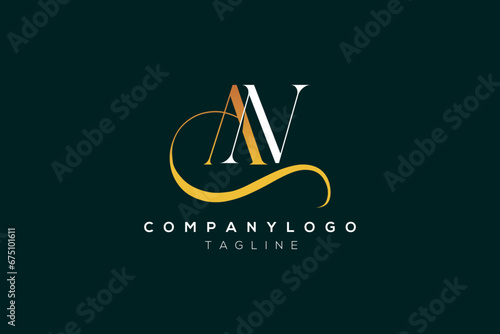 NA, AN Alphabets Letters Logo Initial Creative

