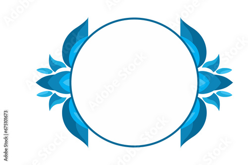 Flora Ornament Border With Design With Transparent Background