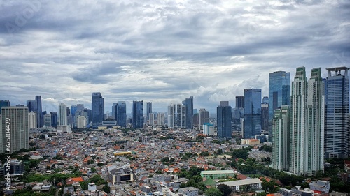 Jakarta  Indonesia     February 14  2023  A view cityscape of Indonesia capital city Jakarta