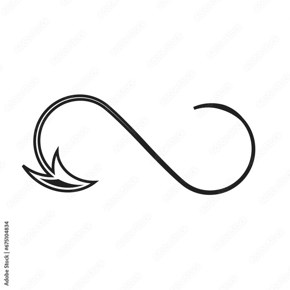 arrow infinity icon vector illustration eps arrow infinity icon vector illustration eps