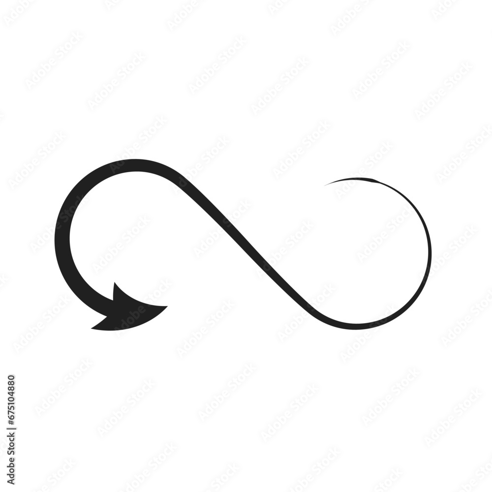 arrow infinity icon vector illustration eps arrow infinity icon vector illustration eps