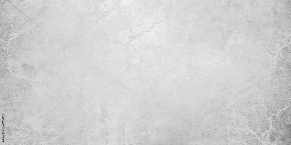 Naklejka premium White stone marble concrete wall grunge for texture backdrop background. Old grunge textures with scratches and cracks. White painted cement wall, modern grey paint limestone texture background.