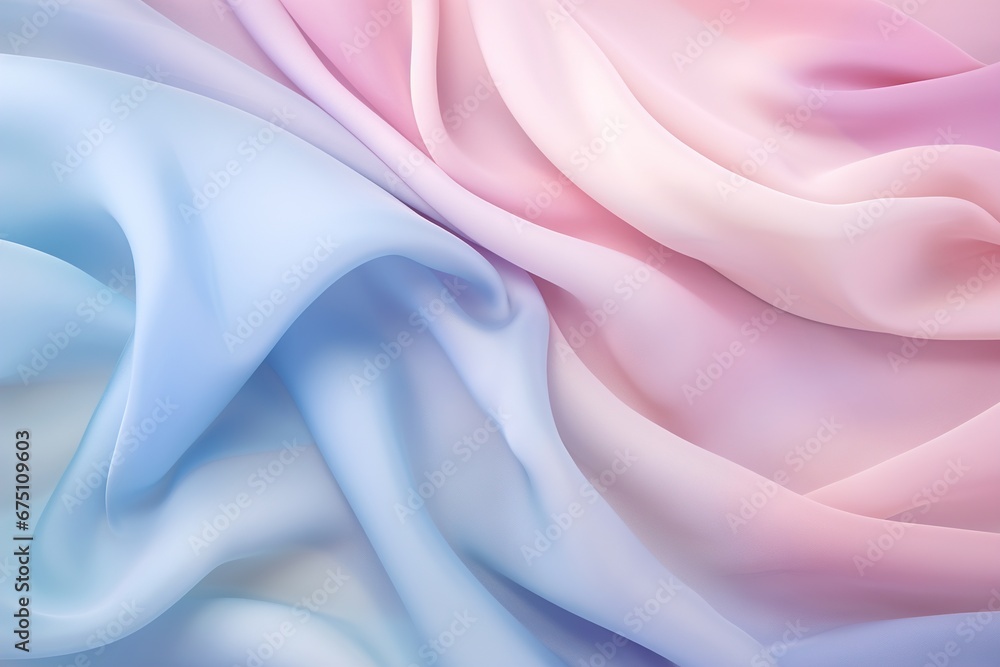 Fototapeta premium Textile background. Soft blue pink fabric