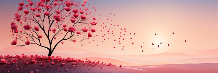 valentines day background . AI generativ