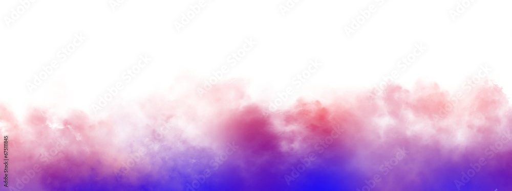 Color Vector isolated smoke PNG. Steam explosion special effect. Effective texture of steam, smoke, fog, clouds