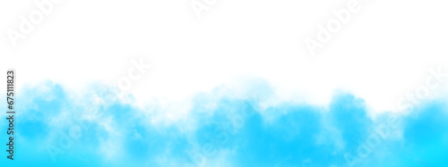 Light Blue Vector isolated smoke PNG. Steam explosion special effect. Effective texture of steam, smoke, fog, clouds