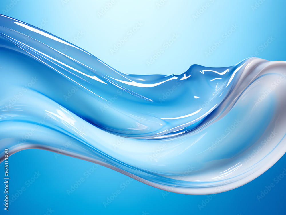 Abstract of blue aqua liquid gel cosmetic wave background, for skincare product Abstract of blue aqua liquid gel cosmetic wave background, for skincare product