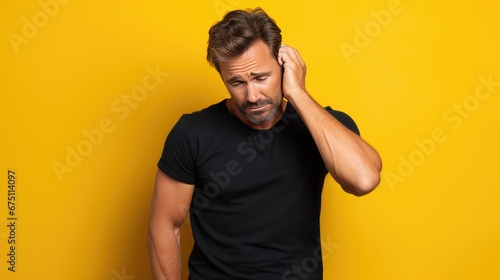 Brooding Man Photography Isolated Background