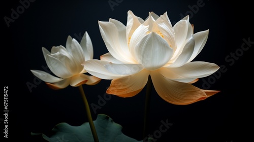 white lotus flower  generated by AI