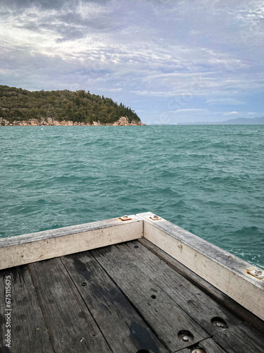 a wharf in a body of water on Magnetic Island