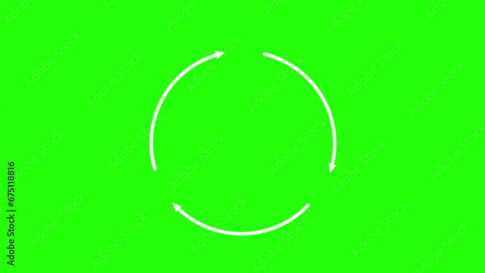 flow cycle step process cycle arrow next process green screen three 3 alpha looping cycles flow cycle step process cycle arrow next process green screen three 3 alpha looping cycles