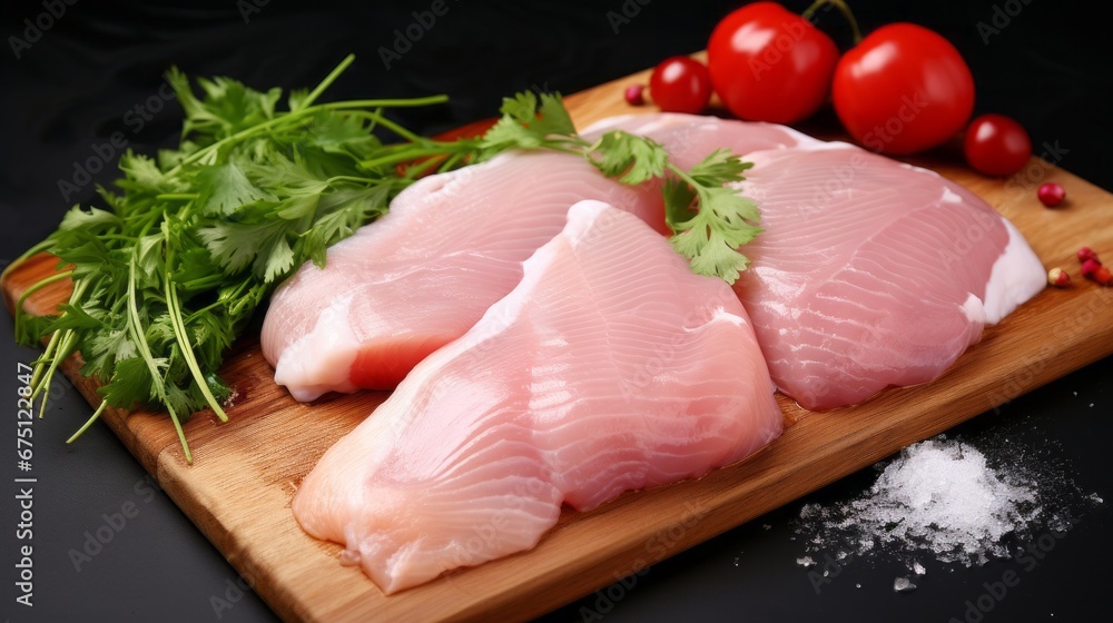 raw chicken filet 