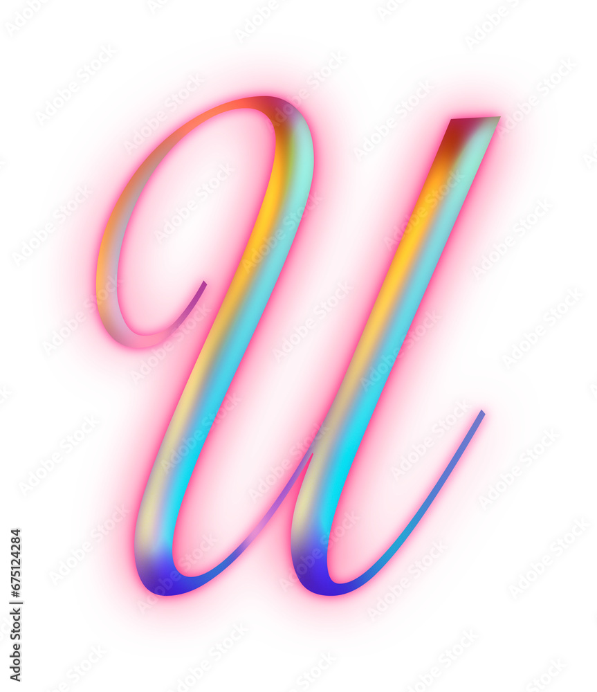 u Pink light Alphabet Uppercase u Pink light Alphabet Uppercase