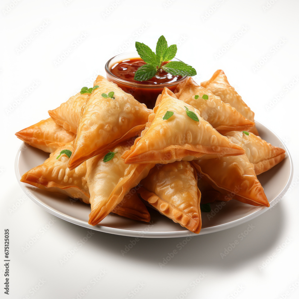 samosa isolated white background generative ai samosa isolated white background generative ai