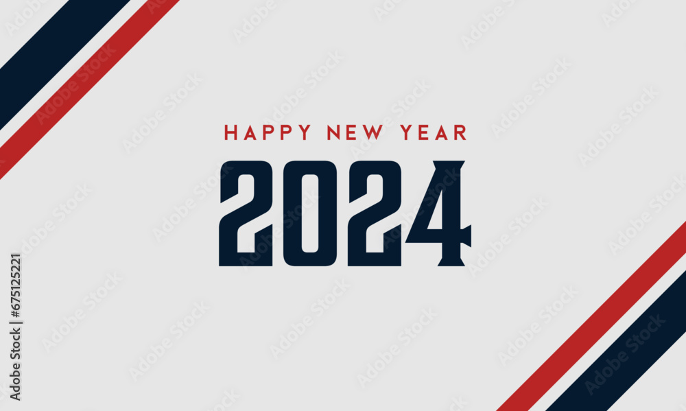 Happy new year 2024 design with sided colorful strips and lines and creative calligraphic font vector illustration of number 2024 new year simple design premium happy new year 2024 on light background Happy new year 2024 design with sided colorful strips and lines and creative calligraphic font vector illustration of number 2024 new year simple design premium happy new year 2024 on light background